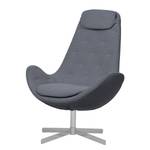 Sessel Houston III Webstoff Webstoff Milan: Anthrazit - Chrom