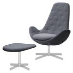 Sessel Houston III Webstoff Webstoff Milan: Anthrazit - Chrom