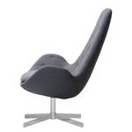 Fauteuil Houston III geweven stof Geweven stof Milan: Antraciet - Chrome