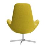 Sessel Houston III Webstoff Webstoff Milan: Gelb - Chrom