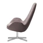 Fauteuil Houston III Tissu Tissu Milan : Gris-Marron - Chrome