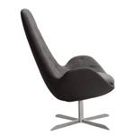 Fauteuil Houston III Tissu Tissu Anda II : Anthracite - Acier inoxydable