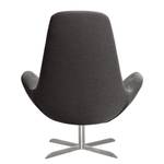 Fauteuil Houston III Tissu Tissu Anda II : Anthracite - Acier inoxydable