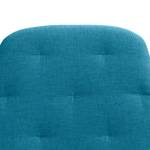 Fauteuil Houston III geweven stof Geweven stof Anda II: Turquoise - Roestvrij staal