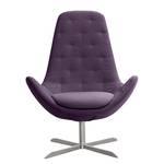 Fauteuil Houston III Tissu Tissu Anda II : Violet - Acier inoxydable