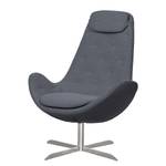 Sessel Houston III Webstoff Webstoff Milan: Anthrazit - Edelstahl