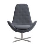 Sessel Houston III Webstoff Webstoff Milan: Anthrazit - Edelstahl