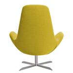 Fauteuil Houston III Tissu Tissu Milan : Jaune - Acier inoxydable