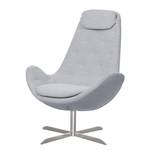 Fauteuil Houston III Tissu Tissu Milan : Gris clair - Acier inoxydable