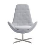 Fauteuil Houston III Tissu Tissu Milan : Gris clair - Acier inoxydable