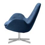 Fauteuil Houston IV geweven stof Geweven stof Anda II: Blauw - Chrome