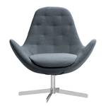 Fauteuil Houston IV geweven stof Geweven stof Anda II: Grijs - Chrome