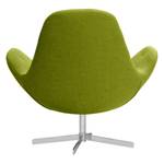 Fauteuil Houston IV geweven stof Geweven stof Anda II: Groen - Chrome