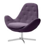 Fauteuil Houston IV geweven stof Geweven stof Anda II: Paars - Chrome