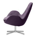 Fauteuil Houston IV geweven stof Geweven stof Anda II: Paars - Chrome