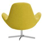 Fauteuil Houston IV Tissu Tissu Milan : Jaune - Chrome