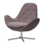 Fauteuil Houston IV Tissu Tissu Milan : Gris-Marron - Chrome