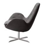 Fauteuil Houston IV Tissu Tissu Anda II : Anthracite - Acier inoxydable