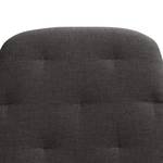 Fauteuil Houston IV Tissu Tissu Anda II : Anthracite - Acier inoxydable