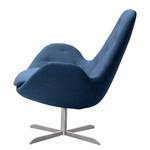 Fauteuil Houston IV geweven stof Geweven stof Anda II: Blauw - Roestvrij staal