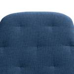 Fauteuil Houston IV geweven stof Geweven stof Anda II: Blauw - Roestvrij staal