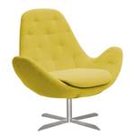 Fauteuil Houston IV Tissu Tissu Milan : Jaune - Acier inoxydable