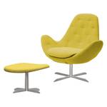 Fauteuil Houston IV Tissu Tissu Milan : Jaune - Acier inoxydable