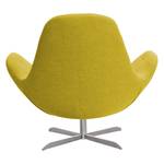 Fauteuil Houston IV Tissu Tissu Milan : Jaune - Acier inoxydable