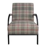 Fauteuil Hoxie Tissu - Gris clair / Gris foncé