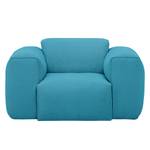 Fauteuil Hudson geweven stof Geweven stof Anda II: Turquoise