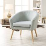 Fauteuil Ida II geweven stof beige - Mintkleurig