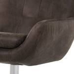 Fauteuil Itala (met hocker) echt leer