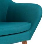 Fauteuil Jenks Tissu - Bleu pétrole