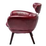 Fauteuil Jupiter echt leer - Wijnrood