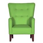 Fauteuil Karla Tissu en coton vert