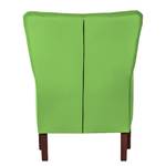 Fauteuil Karla Tissu en coton vert