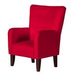 Fauteuil Karla Tissu rouge