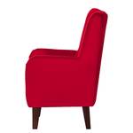 Fauteuil Karla Tissu rouge