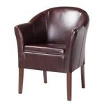 Fauteuil Kingston Imitation cuir - Marron