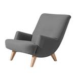 Sessel Kiruna (mit Hocker) Webstoff Anthrazit