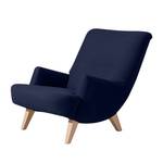 Sessel Kiruna (mit Hocker) Webstoff Dunkelblau