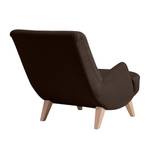 Sessel Kiruna (mit Hocker) Webstoff Schoko