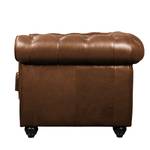 Fauteuil Knighton Cuir véritable - Marron