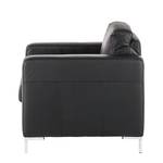 Fauteuil Lampone Cuir véritable noir