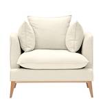 Fauteuil Lavina I Tissu Tissu Moretey : Blanc crème