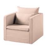 Fauteuil Lavina geweven stof - Stof Moretey: Roze