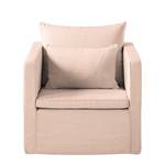 Fauteuil Lavina geweven stof - Stof Moretey: Roze