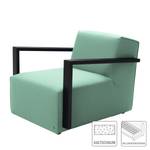 Sessel Lazy Webstoff Mint - Mit Hocker