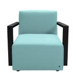 Fauteuil Lazy structuurstof - Hemelsblauw - Zonder hocker