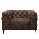 Fauteuil Leominster Aspect cuir vieilli - Marron